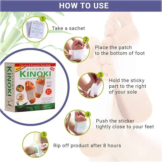 Kinoki Adhesive Foot Pads for Foot Pain Relief